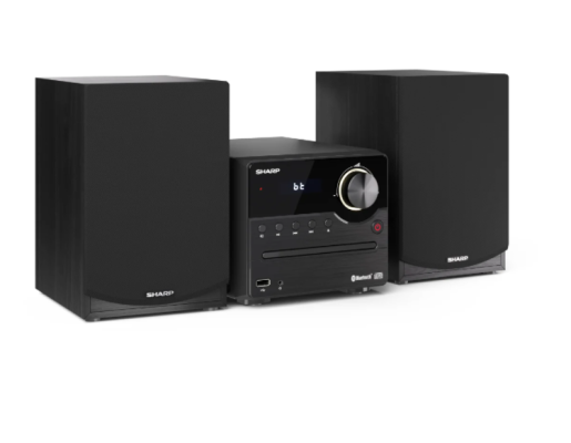 Sharp XL-B512(BK) Hi-Fi Micro System, CD / FM / USB / Bluetooth v5.0, 45W, Black | Sharp | Hi-Fi Micro System | XL-B512(BK) | Black | USB port | AUX in | Bluetooth | CD player | FM radio | Wireless connection