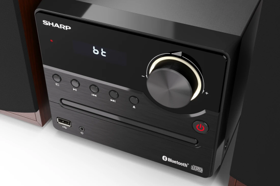 Sharp XL-B512(BR) Hi-Fi Micro System, CD / FM / USB / Bluetooth v5.0, 45W, Brown | Sharp | Hi-Fi Micro System | XL-B512(BR) | Brown | USB port | AUX in | Bluetooth | CD player | FM radio | Wireless connection