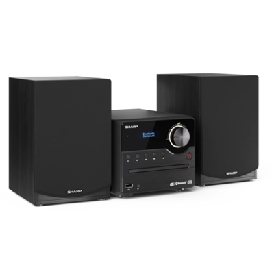 Sharp XL-B517D(BK) Hi-Fi Micro System, CD / FM / USB / Bluetooth v5.0, Aux-in, 45W, Black | Sharp | Hi-Fi Micro System | XL-B517D(BK) | Black | USB port | AUX in | Bluetooth | CD player | FM radio | Wireless connection