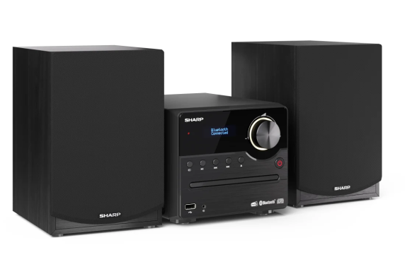 Sharp XL-B517D(BK) Hi-Fi Micro System, CD / FM / USB / Bluetooth v5.0, Aux-in, 45W, Black | Sharp | Hi-Fi Micro System | XL-B517D(BK) | Black | USB port | AUX in | Bluetooth | CD player | FM radio | Wireless connection