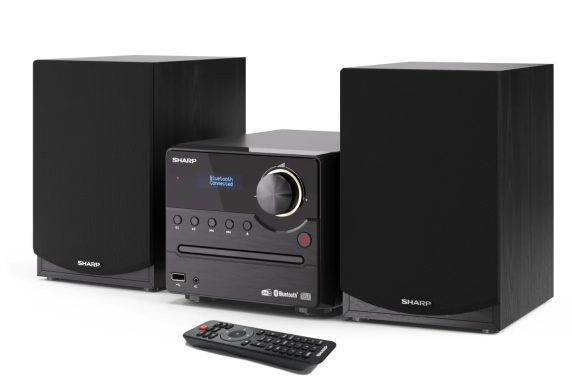 Sharp XL-B517D(BK) Hi-Fi Micro System, CD / FM / USB / Bluetooth v5.0, Aux-in, 45W, Black | Sharp | Hi-Fi Micro System | XL-B517D(BK) | Black | USB port | AUX in | Bluetooth | CD player | FM radio | Wireless connection