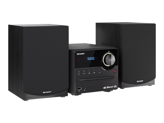 Sharp XL-B517D(BK) Hi-Fi Micro System, CD / FM / USB / Bluetooth v5.0, Aux-in, 45W, Black | Sharp | Hi-Fi Micro System | XL-B517D(BK) | Black | USB port | AUX in | Bluetooth | CD player | FM radio | Wireless connection