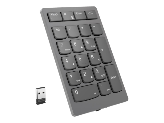 Lenovo | Professional | Go Wireless Numeric Keypad | Numeric Keypad | Wireless | Storm Grey