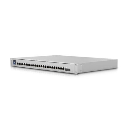Ubiquiti | Switch Enterprise 24 PoE | USW-Enterprise-24-PoE | Managed L3 | Rackmountable | Gigabit Ethernet (copper) ports quantity 12x10 / 100 / 1000 Mbps + 12x100 / 1000 / 2500 Mbps | SFP ports quantity 0 | SFP+ ports quantity 2 | PoE+ p