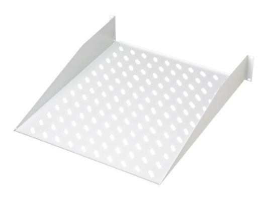 Digitus | Fixed Shelf for Racks | DN-97610 | White | Perfect for storage of components which are not 483 mm (19”) suitable; Slim design which takes space of 2 height units; Easy and quick to mount or dismount; Load capacity: 25 kg; Dimensions: 88 