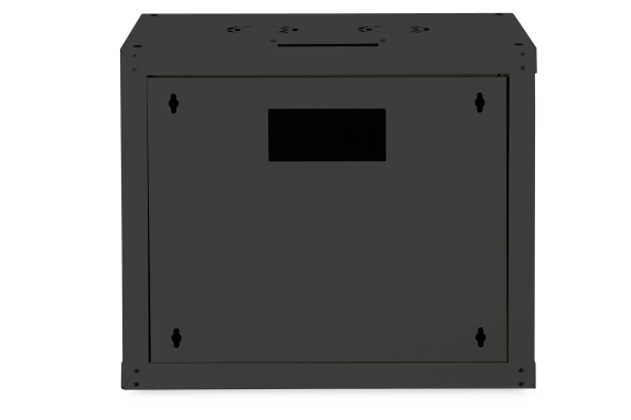 Digitus | Wall Mounting Cabinet | DN-19 09-U-SW | Black | IP protection class: IP20; Front door: Glass door, single opening; Cabinet type: Wall mounting cabinet; Equipment mounting depth min.-max.: 305-370 mm; Load capacity: 100 kg