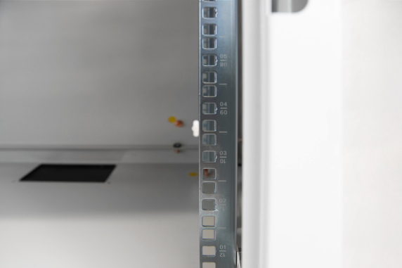 Digitus | Wall Mounting Cabinet | DN-19 09-U | Grey | IP protection class: IP20; Front door: Glass door, single opening; Cabinet type: Wall mounting cabinet; Equipment mounting depth min.-max.: 305-370 mm; Load capacity: 100 kg; Dimensions: 509 x 
