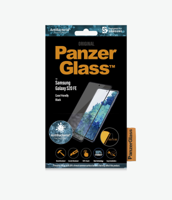 PanzerGlass | Samsng | Galaxy S21 FE CF | Hybrid glass | Black | Antibacterial; Works with in-screen fingerprint reader; Full frame coverage; Rounded edges | Screen Protector