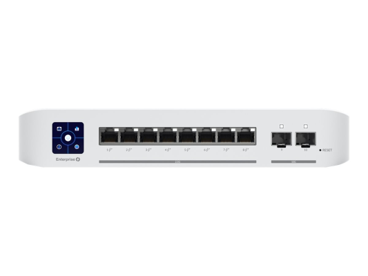 Ubiquiti | Switch Enterprise 8 PoE | USW-Enterprise-8-PoE | Managed L3 | Desktop | Gigabit Ethernet (copper) ports quantity SMB Layer 3* PoE | SFP ports quantity 0 | SFP+ ports quantity 2 | Power supply type AC / DC, Internal, 150W