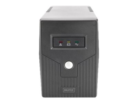 Digitus | Line-Interactive UPS | Line-Interactive UPS DN-170063, 600VA, 360W, 1x 12V / 7Ah battery, 2x CEE 7 / 7 outlet, 2x RJ-11, 1x USB 2.0 type B, LED, Simulated Sine Wave, 298x101x142mm, 4.35kg | 600 VA | 360 W