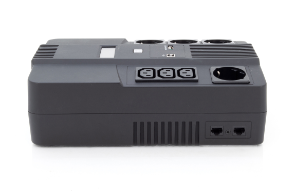 Digitus | All-in-One UPS | All-in-One UPS, 600VA / 360W, LED 12V / 7Ah x1, 4x CEE 7 / 7,3x IEC C13, USB, RJ45 | 600 VA | 360 W