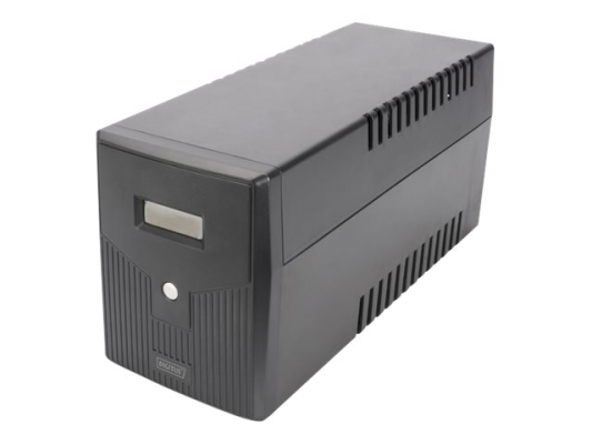 Digitus | Line-Interactive UPS | Line-Interactive UPS DN-170075, 1500VA, 900W, 2x 12V / 9Ah battery, 4x CEE 7 / 7 outlet, 2x RJ45, 1x USB 2.0 type B, 1x RS232, LCD, Simulated Sine Wave, 380x158x198mm, 10.1kg | 1500 VA | 900 W