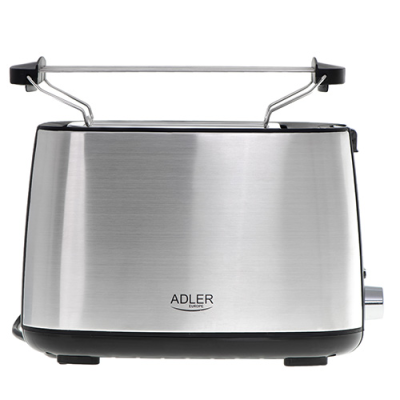 Adler | Toaster | AD 3214 | Power 750 W | Number of slots 2 | Housing material Stainless steel | Silver