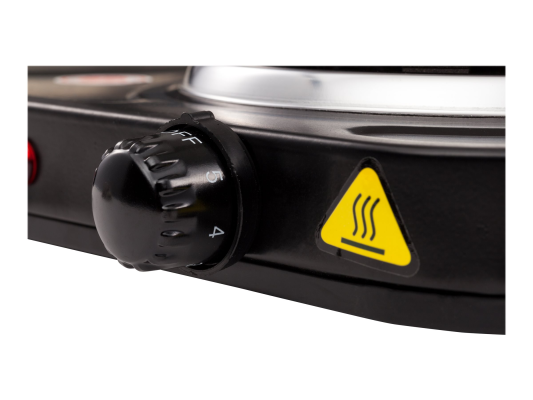 Mesko | Electric stove | MS 6509 | Number of burners / cooking zones 2 | Black | Electric