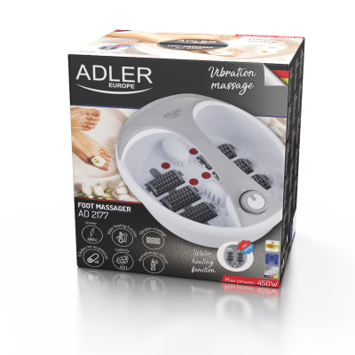 Adler | Foot massager | AD 2177 | Warranty 24 month(s) | 450 W | White / Silver