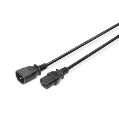 Digitus | Power Cord extension cable C13 - C14, | AK-440201-018-S | Black