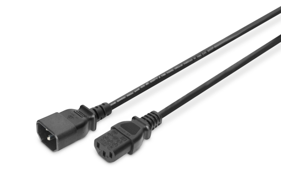 Digitus | Power Cord extension cable C13 - C14, | AK-440201-018-S | Black