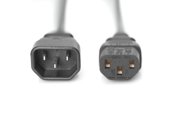Digitus | Power Cord extension cable C13 - C14, | AK-440201-018-S | Black