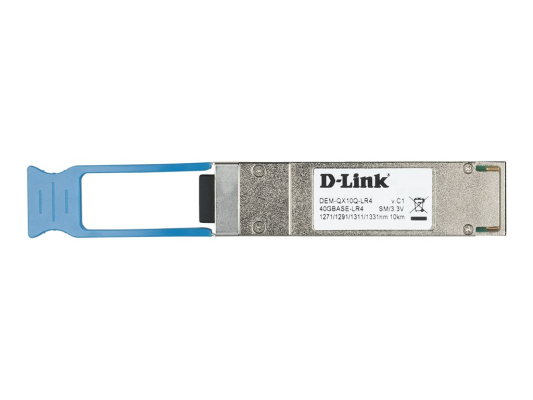D-Link | Multi-mode Transceiver | DEM-QX10Q-LR4 | Single-mode | QSFP+ Connector | Wavelength 1271 nm, 1291 nm, 1311 nm, 1331 nm | Maximum transfer distance 10000 m