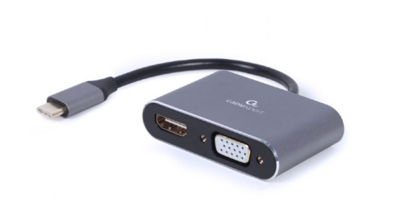 Cablexpert | USB Type-C to HDMI and VGA display adapter | A-USB3C-HDMIVGA-01 | USB Type-C