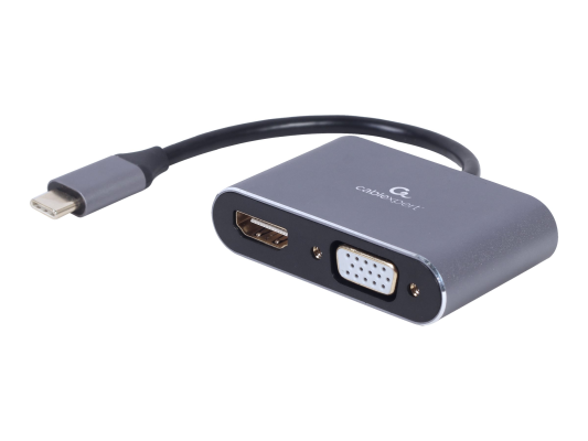 Cablexpert | USB Type-C to HDMI and VGA display adapter | A-USB3C-HDMIVGA-01 | USB Type-C