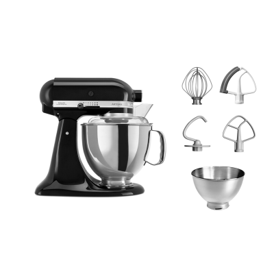 KitchenAid Mixer | Artisan Elegance 5KSM175PSEOB | 300 W | Number of speeds 10 | Bowl capacity 4.8 L | Onyx Black