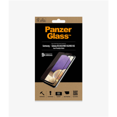 PanzerGlass | Screen protector | Samsung | Galaxy A13 / M23 5G / M33 5G | Glass | Black | Case Friendly