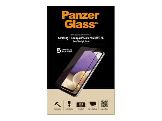 PanzerGlass | Screen protector | Samsung | Galaxy A13 / M23 5G / M33 5G | Glass | Black | Case Friendly