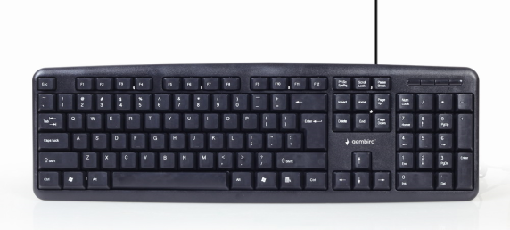 Gembird | 4-in-1 Multimedia office set | KBS-UO4-01 | Keyboard, Mouse, Pad and Headset Set | Wired | Mouse included | US | Black | 630 g