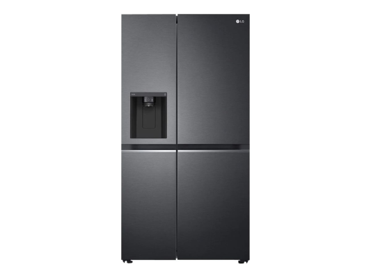 LG | Refrigerator | GSLV71MCLE | Energy efficiency class E | Free standing | Side by side | Height 179 cm | No Frost system | Fridge net capacity 416 L | Freezer net capacity 219 L | 36 dB | Matte Black