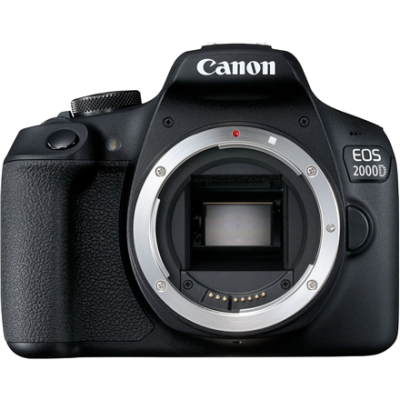 Canon | D.CAMERA EOS 2000D BK BODY EU26 | Megapixel 24.1 MP | Image stabilizer | ISO sensitivity (max) 12800 | Display diagonal 3.0 " | Wi-Fi | Automatic, manual | Frame rate 29.97 fps | APS-C | Black