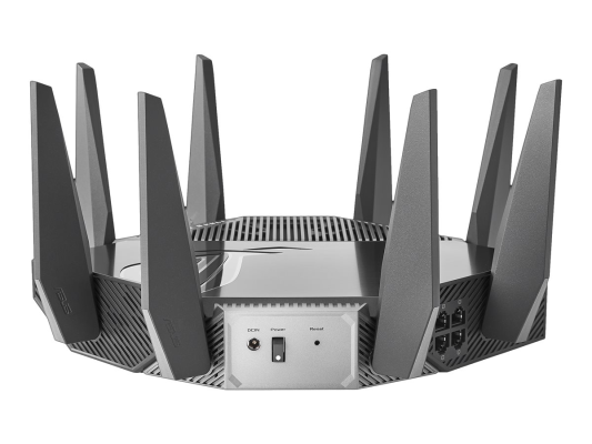 Wi-Fi 6 Tri-Band Gigabit Gaming Router | ROG GT-AXE11000 Rapture | 802.11ax | 1148+4804+4804 Mbit / s | 10 / 100 / 1000 / 2500 Mbit / s | Ethernet LAN (RJ-45) ports 5 | Mesh Support Yes | MU-MiMO Yes | No mobile broadband | Antenna type 