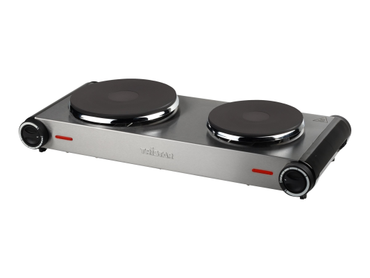 Tristar | Free standing table hob | KP-6248 | Number of burners / cooking zones 2 | Stainless Steel / Black | Electric