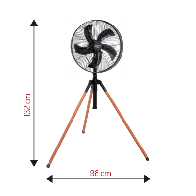 Camry | Fan | CR 7329 | Tripod Loft fan | Black | Diameter 40 cm | Number of speeds 3 | Oscillation | 100 W