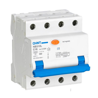 Chint | Circuit breaker RCBO, NB310L / 3N, 3P+N, C32, 30mA, A, 6kA | NB310L3PN30MAA32C