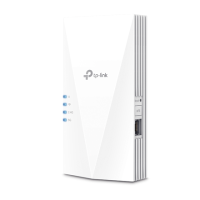 TP-LINK | AX1800 Wi-Fi 6 Range Extender | RE600X | 802.11ax | 2.4GHz / 5GHz | Ethernet LAN (RJ-45) ports 1 | MU-MiMO Yes | no PoE | Antenna type 2xInternal