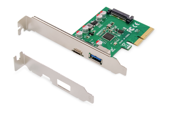 Digitus | PCIe card, USB-C 3.1 Gen 2, 10Gpbs, USB-A 3.1 | DS-30225