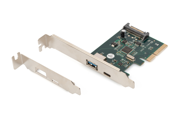 Digitus | PCIe card, USB-C 3.1 Gen 2, 10Gpbs, USB-A 3.1 | DS-30225