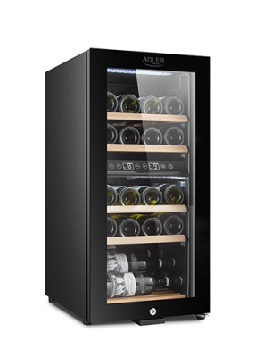 Adler | Wine Cooler | AD 8080 | Energy efficiency class G | Free standing | Bottles capacity 24 | Cooling type Compressor | Black