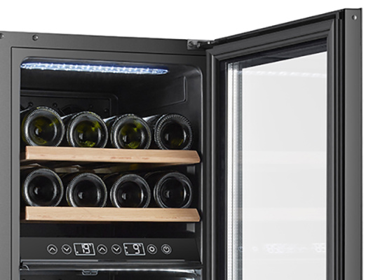 Adler | Wine Cooler | AD 8080 | Energy efficiency class G | Free standing | Bottles capacity 24 | Cooling type Compressor | Black