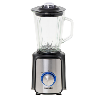 Mesko | Blender | MS 4080 | Tabletop | 600 W | Jar material Glass | Jar capacity 1.5 L | Ice crushing | Black / Silver