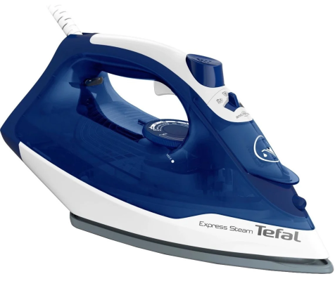 TEFAL | FV2838E0 | Steam Iron | 2400 W | Water tank capacity 270 ml | Continuous steam 40 g / min | Blue / White