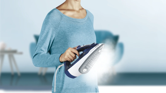 TEFAL | FV2838E0 | Steam Iron | 2400 W | Water tank capacity 270 ml | Continuous steam 40 g / min | Blue / White