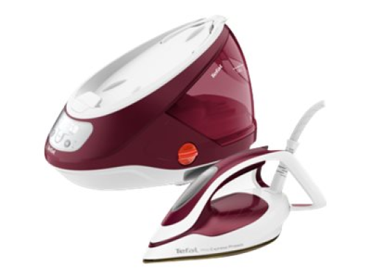 TEFAL | Ironing System Pro Express Protect | GV9220E0 | 2600 W | 1.8 L | Auto power off | Vertical steam function | Calc-clean function | Red