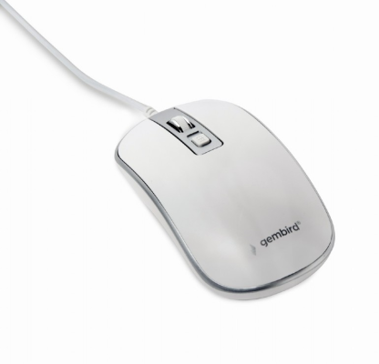 Gembird | Optical USB mouse | MUS-4B-06-WS | Optical mouse | White / Silver