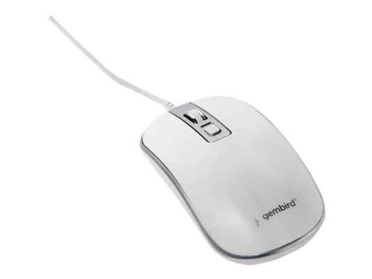 Gembird | Optical USB mouse | MUS-4B-06-WS | Optical mouse | White / Silver
