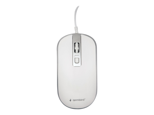 Gembird | Optical USB mouse | MUS-4B-06-WS | Optical mouse | White / Silver
