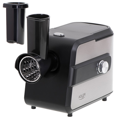 Adler | Meat mincer with a shredder | AD 4813 | Silver / Black | 600 W | Number of speeds 2 | Throughput (kg / min) 1