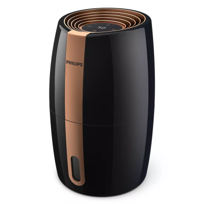 Philips | HU2718 / 10 | Humidifier | 17 W | Water tank capacity 2 L | Suitable for rooms up to 32 m² | NanoCloud technology | Humidification capacity 200 ml / hr | Black / Copper