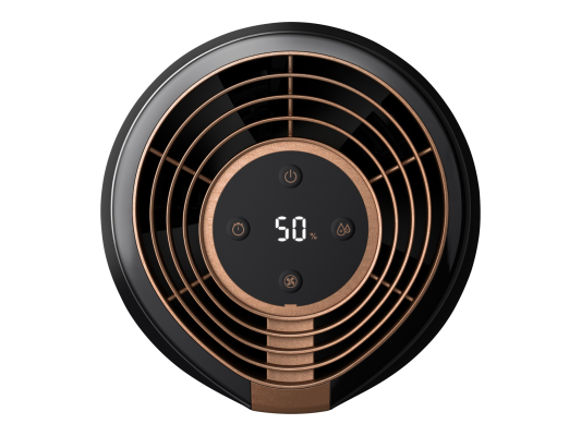 Philips | HU2718 / 10 | Humidifier | 17 W | Water tank capacity 2 L | Suitable for rooms up to 32 m² | NanoCloud technology | Humidification capacity 200 ml / hr | Black / Copper